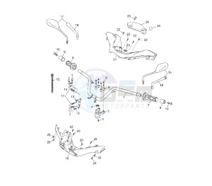 YP R X-MAX ABS 250 drawing STEERING HANDLE AND CABLE