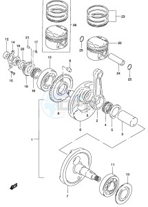 GZ250 (P34) drawing CRANKSHAFT