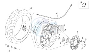 Atlantic 300 drawing Front wheel