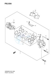 GSR600 (E2) drawing FRONT CALIPER (GSR600AK7 UAK7 AK8 UAK8 AK9 UAK9 AL0 UAL0)