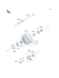 BR 125 B [WIND 125] (B2) B2 drawing FRONT HUB