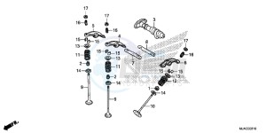 VT750CSE Shadow - VT750CS-E UK - (E) drawing CAMSHAFT/ VALVE (REAR)