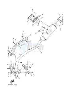 TT-R110E (B516 B517 B518 B518) drawing EXHAUST