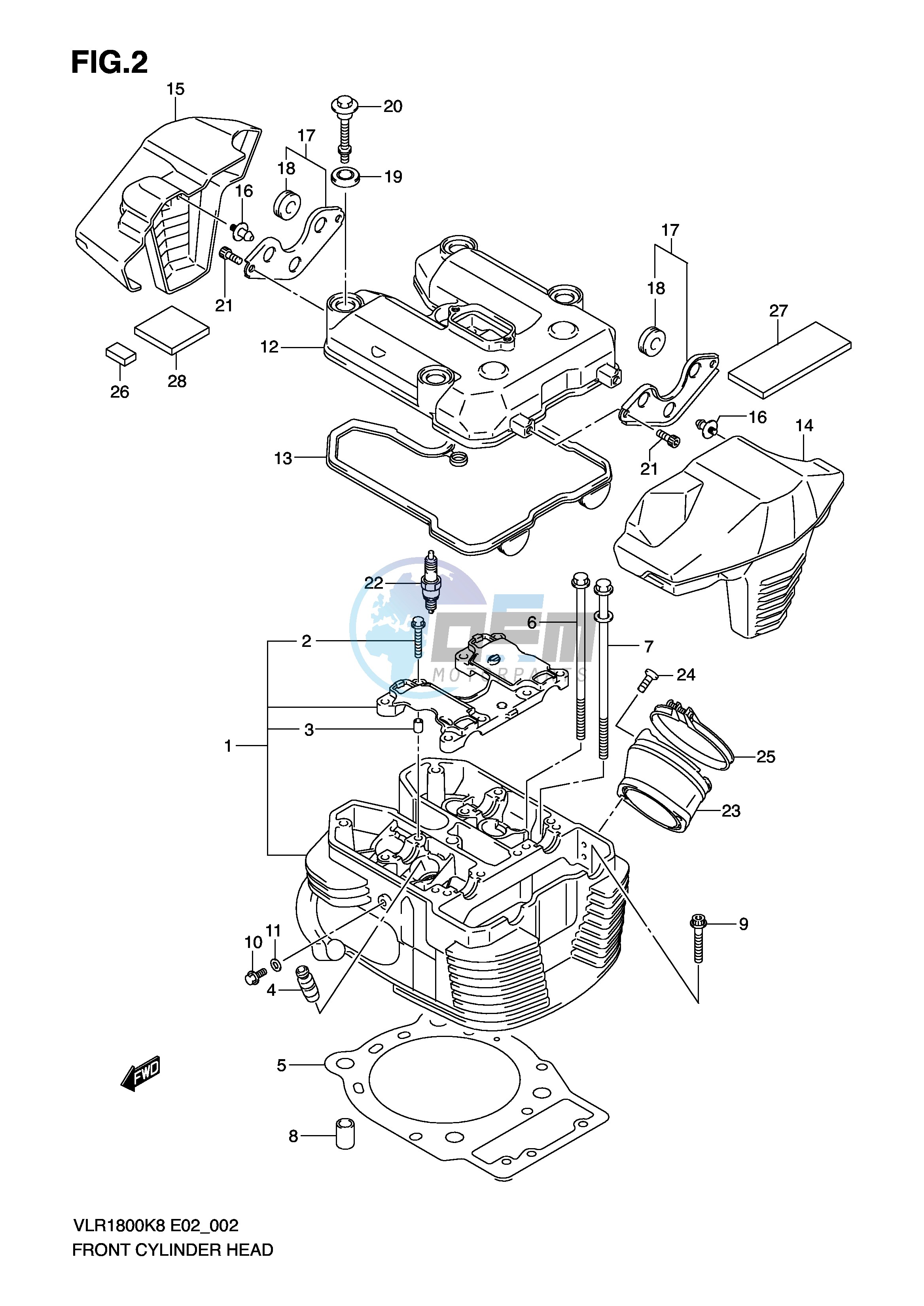 FRONT CYLINDER HEAD