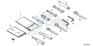 CRF250LD CRF250L UK - (E) drawing TOOLS