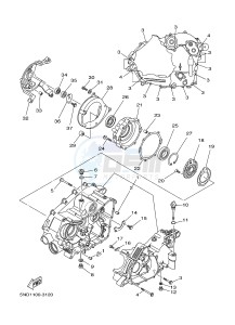 YFM450FWAD YFM45FGPB GRIZZLY 450 EPS (1CTC 1CTD 1CTE) drawing CRANKCASE