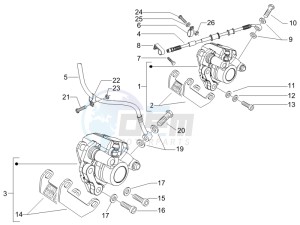 Runner 50 SP SC drawing Brakes hose  - Calipers