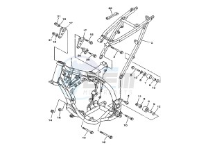 YZ 125 drawing FRAME