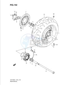 VLR1800 drawing REAR WHEEL (VLR1800UFL1 E19)