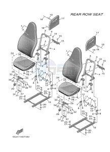 YXF850ES YXF85WPSJ WOLVERINE X (BG4A) drawing SEAT 3