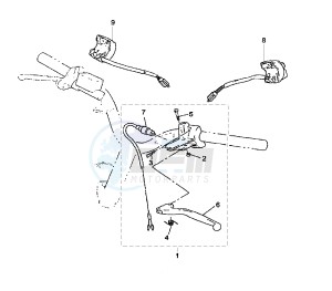 CS JOG R 50 drawing HANDLE SWITCH AND LEVER