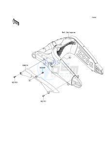 ZX 600 R [NINJA ZX-6R MONSTER ENERGY] (R9FA) R9FA drawing CHAIN COVER