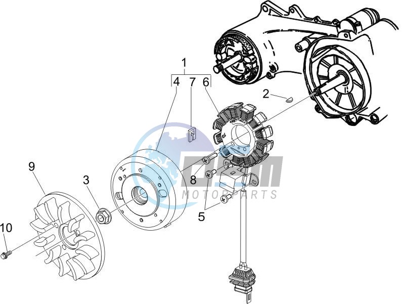 Flywheel magneto