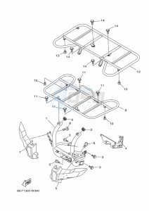 YFM450FWBD KODIAK 450 EPS (BEYA) drawing GUARD