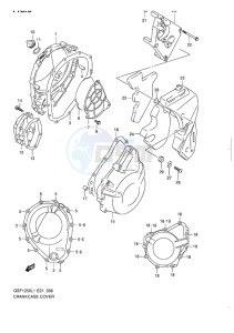 GSF-1250 BANDIT EU drawing CRANKCASE COVER