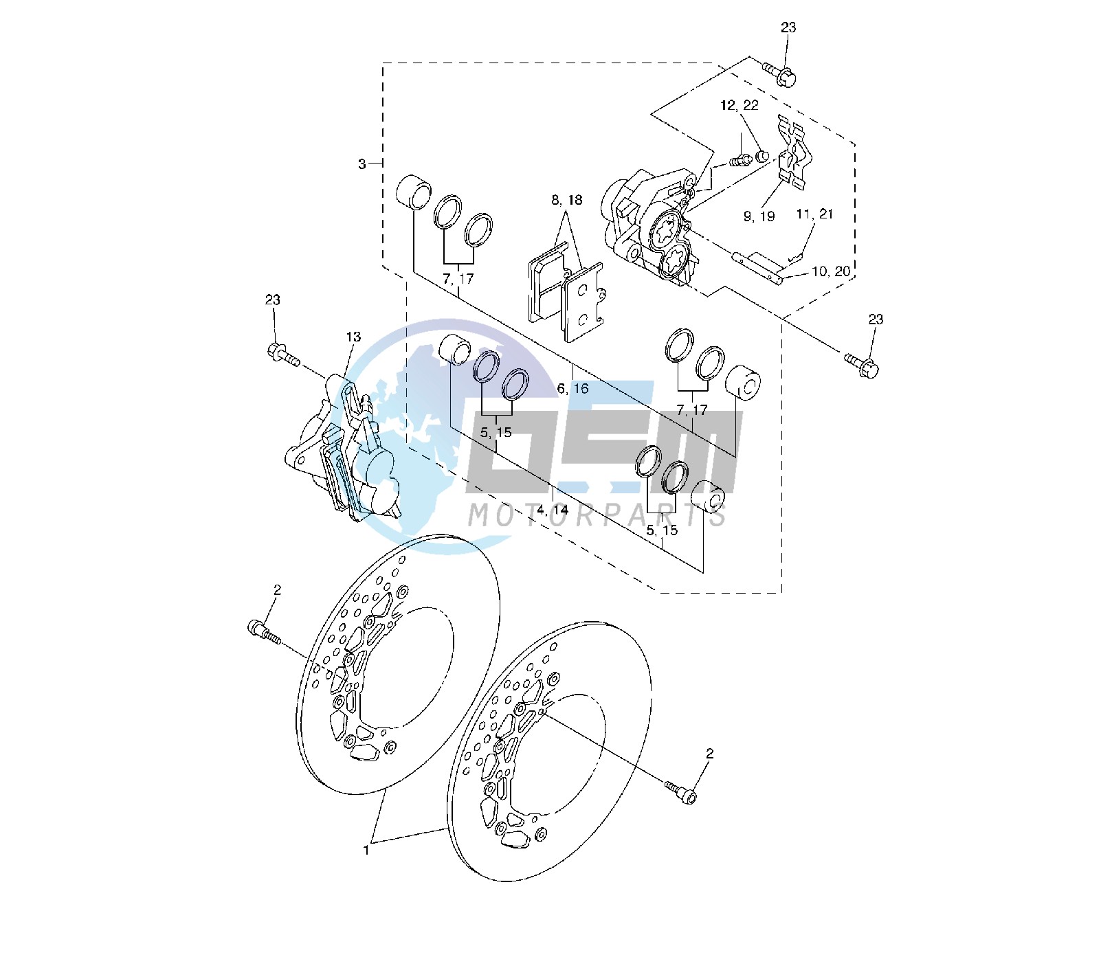 FRONT BRAKE CALIPER