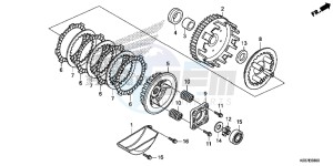 AFS110CSFF CB1000R 2ED - (2ED) drawing CLUTCH