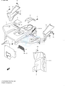 LT-A750X (P28-P33) drawing FRONT FENDER (MODEL K8 K9)