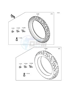 NINJA 300 EX300AEF XX (EU ME A(FRICA) drawing Tires