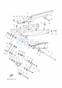 XTZ690-U TENERE 700 (BW32) drawing REAR ARM