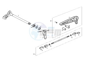 GPR NUDE - 125 cc drawing GEAR CHANGE MECHANISM