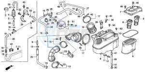 VT1100C3 drawing AIR CLEANER (1)