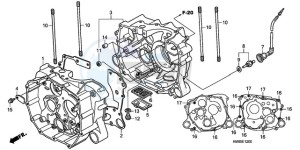 TRX250TMA U drawing CRANKCASE