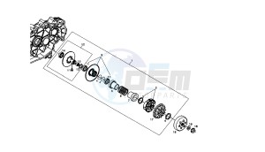 GP1 - 125 CC VTHPS1A1A EU2 drawing DRIVEN PULLEY