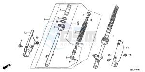 CRF50FE CRF50F Europe Direct - (ED) drawing FRONT CUSHION