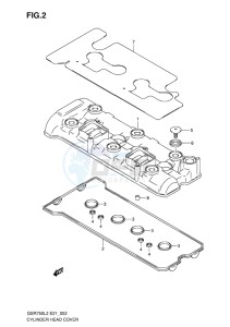 GSR750 ABS EU drawing CYLINDER HEAD COVER