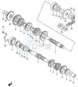 TS185ER (E1) drawing TRANSMISSION