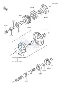 ZX 600 C [NINJA 600R] (C8-C9) [NINJA 600R] drawing SECONDARY SHAFT