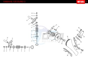 RS2-125-NACKED-PRO-GREY drawing VALVES - DISTRIBUTION CHAIN  Yamaha 125 EURO-3