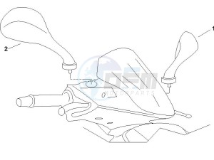 Runner 200 VXR 4t Race (UK) UK drawing Mirrors