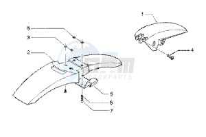 Beverly 200 (USA) USA drawing Front mudguard-rear mudguard