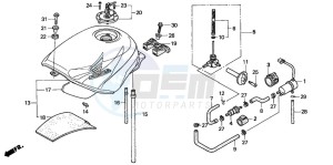 CBR600F3 drawing FUEL TANK