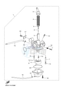 YZF250F YZ250F (BW47) drawing CARBURETOR