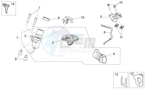 Dorsoduro 1200 (EMEA, APAC, NAFTA) (CND, EU, K, RU, USA, V) drawing Lock hardware kit