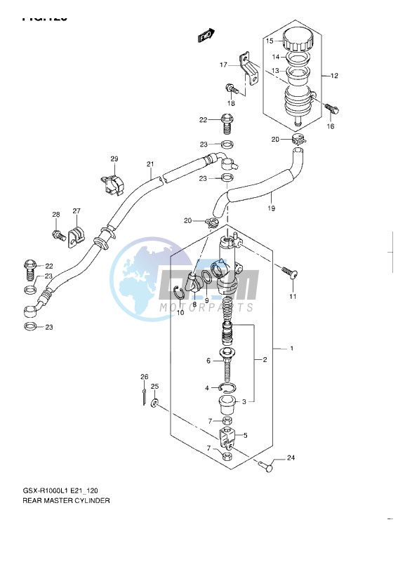 REAR MASTER CYLINDER