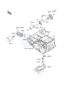 ZX 1000 E [NINJA ZX-10R] (E8F-E9FA) 0E9FA drawing OIL PUMP_OIL FILTER