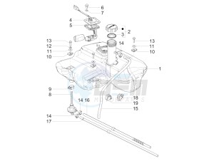 SXL 150 4T 3V CARB drawing Fuel tank