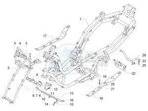 MP3 500 LT Business (EMEA) drawing Frame/bodywork