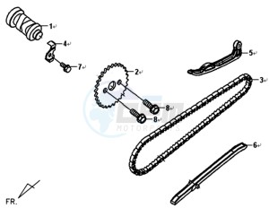 SYMPHONY 125 SR drawing CHAIN / CHAIN TENSIONER / CHAIN GUIDE