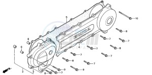 PK50SM drawing LEFT SIDE COVER