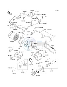 VN 750 A [VULCAN 750] (A20-A21) [VULCAN 750] drawing OIL PUMP_OIL FILTER