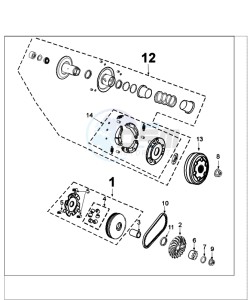 FIGHT 4 50 4T PURE drawing CLUTCH