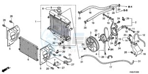 TRX500FA9 Australia - (U) drawing RADIATOR