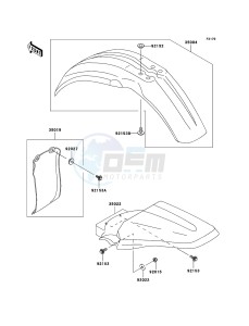 KX85_/_KX85_II KX85ABF EU drawing Fenders