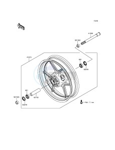 Z800 ABS ZR800DFF UF (UK FA) XX (EU ME A(FRICA) drawing Front Hub