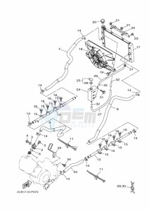 YXC700E YX70CPM (BHE2) drawing RADIATOR & HOSE